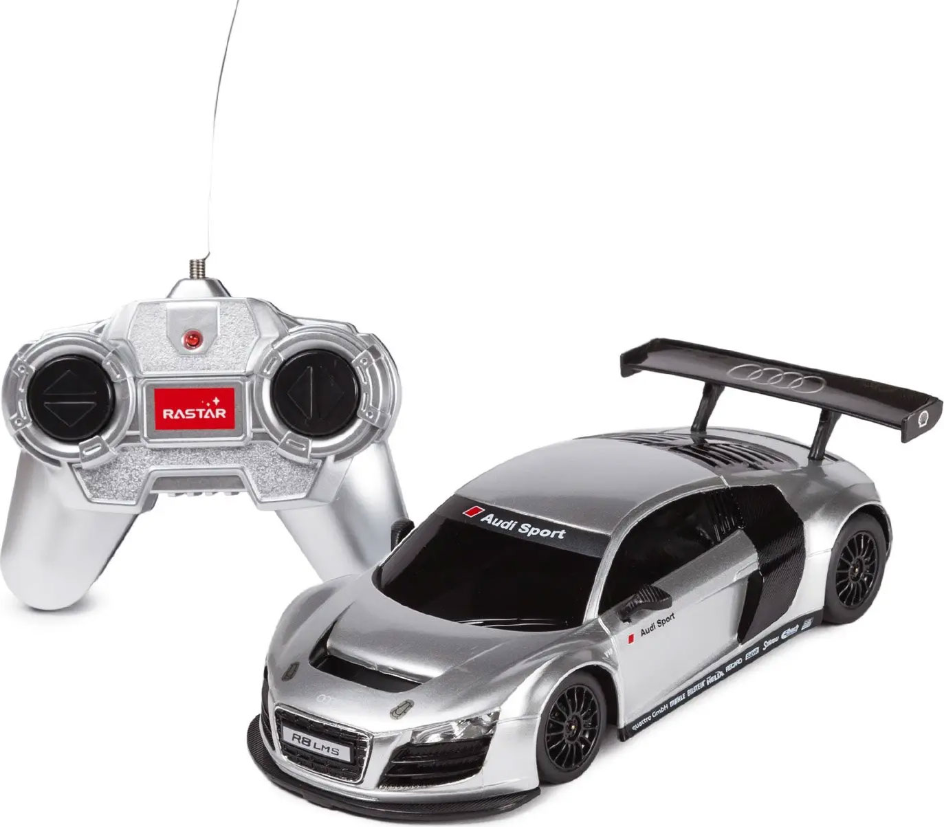 Машина Audi R8 Rastar, серебряная, 1:24, арт. 46800S купить в Новороссийске  в интернет-магазине LEMI KIDS