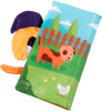 Книжка-игрушка шуршалка с хвостиками AmaroBaby Touch book Ферма, AMARO-201TBF/28