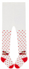 Колготки детские RuSocks, размер 104-110, Ecru/красные, арт. ДК3-13479Д