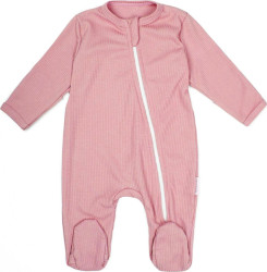 Комбинезон (слип) на молнии детский AMAROBABY Fashion, розовый, р.56