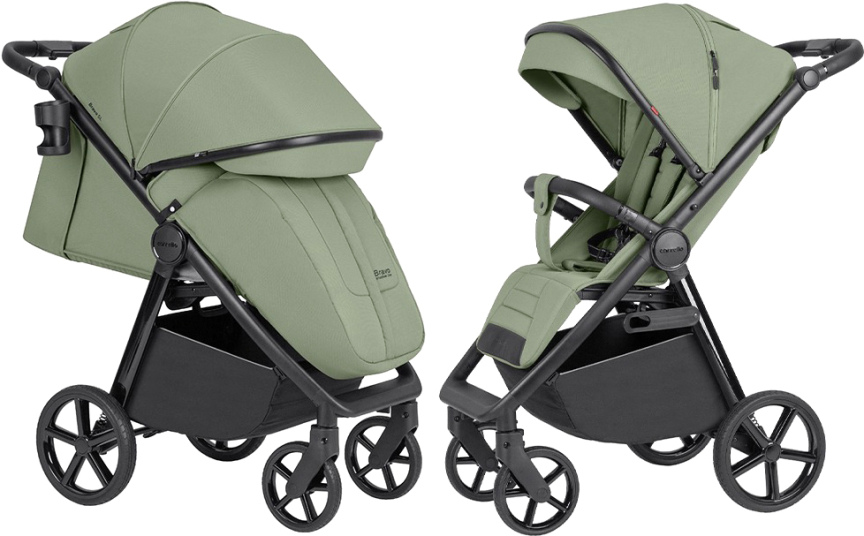 Детская коляска прогулочная Carrello Bravo 2024 Fruit Green