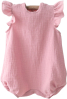 Боди с крылышками, муслин, розовый, размер 24, рост 74-80 см