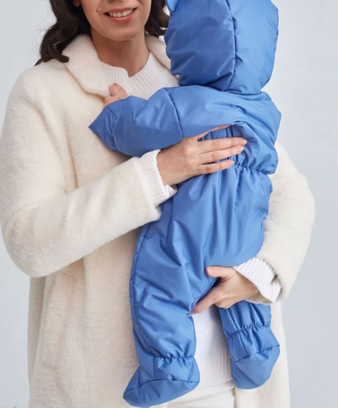 Комбинезон демисезонный Мимишки Luxury Baby, размер 68, синий